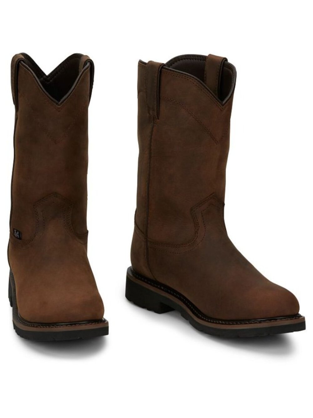 Justin Mens workboots Drywall 10" Waterproof 7EE wide width